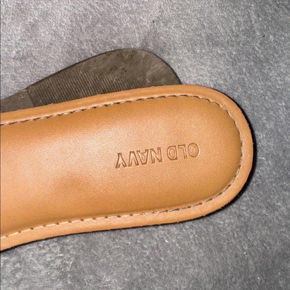 Old Navy Leopard Bow Slide Sandals - Tan/Brown/Black - Picture 4 of 4